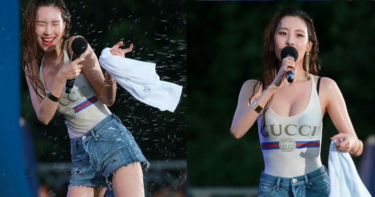 sunmi gucci swimsuit