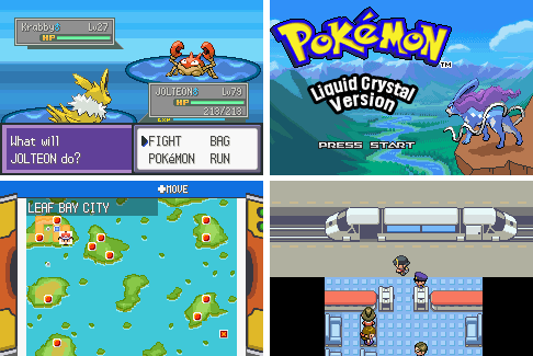Pokémon Liquid Crystal(GBA) Pokemon Saves.