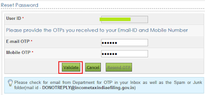 Income Tax India-Forgot Password Income Tax India-Forgot Password