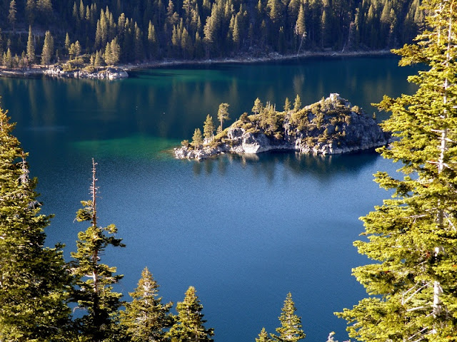Small Island from Above at Lake Tahoe Small Island from Above at Lake Tahoe