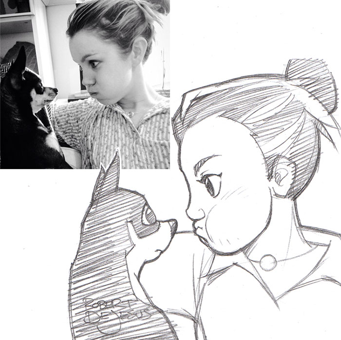 30 Beautiful Cartoonish Illustrations Of People And Their Pets 30 Beautiful Cartoonish Illustrations Of People And Their Pets