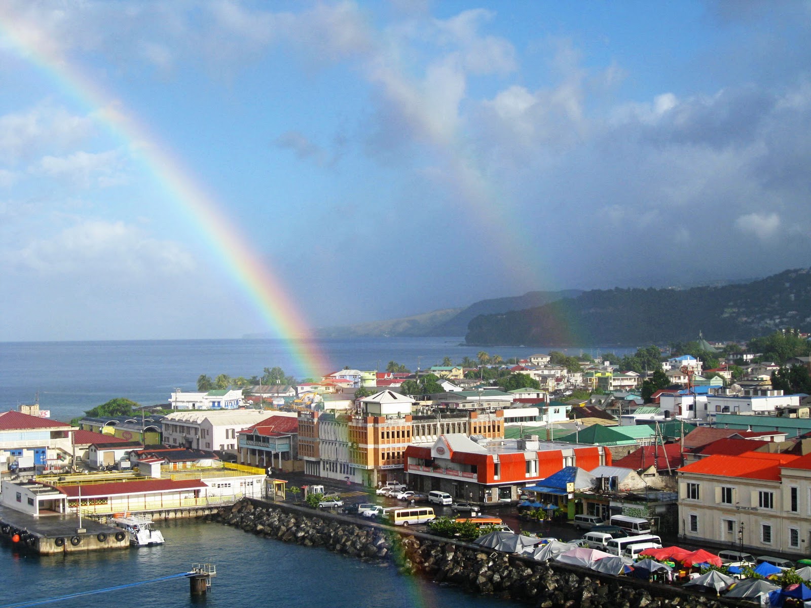 CLM: Rainbows over Roseau, Dominica