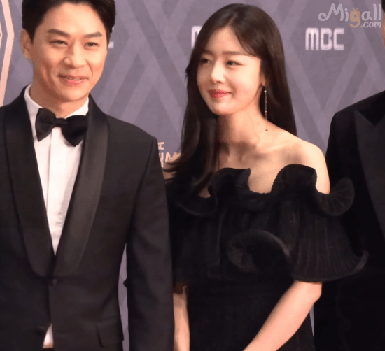 MBC 연기대상 레드카펫 한선화 블랙 드레스