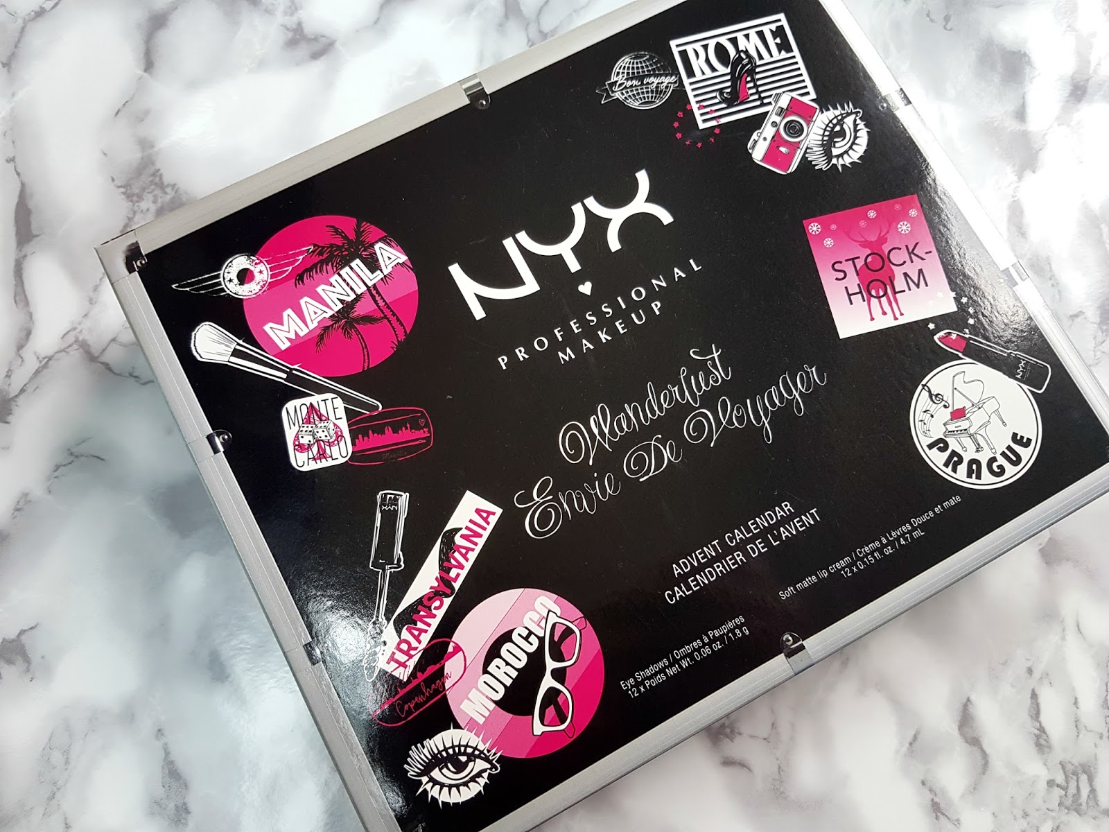 NYX Wanderlust Advent Calendar Review and Swatches ATM