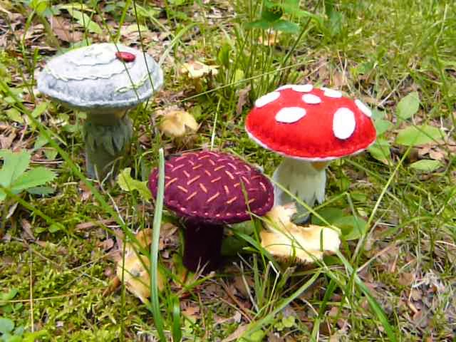 felt mushrooms