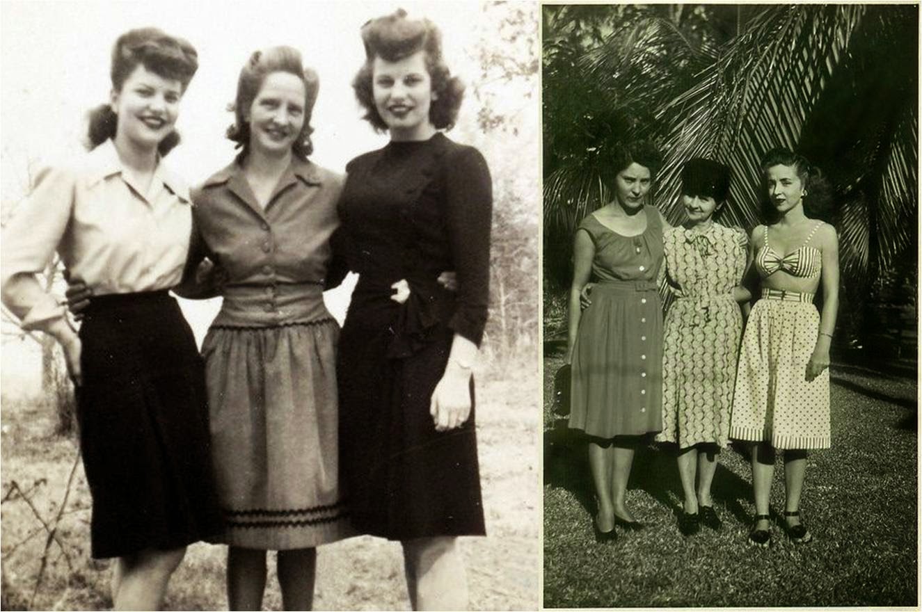 anos 40 moda feminina