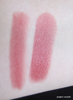 NARS Dolce Vita Velvet Matte Lip Pencil; NARS Gipsy swatches comparison