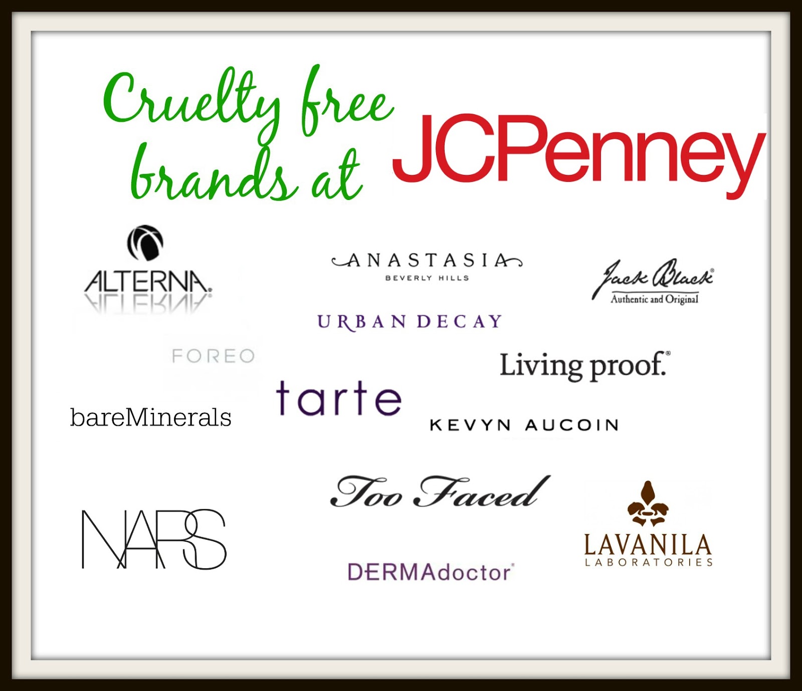 CRUELTY FREE BRANDS AT JCPENNEY (UPDATED 2018)