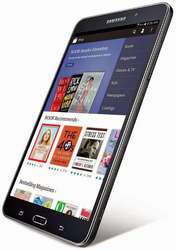 Samsung και Barnes&Noble ανακοίνωσαν το Galaxy Tab 4 Nook