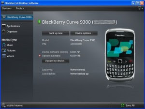 how to upgrade blackberry os 6 for curve 9300