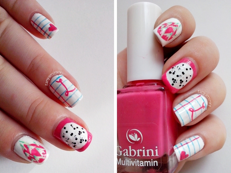 Dragonfruit Diaries Nails Nail Art Nail Design KKCenterHk Brushes Notebook Nails