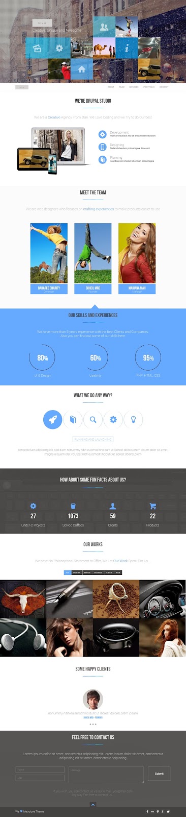 Royalet Unique One Page Bootstrap Drupal Theme Bootstrap Drupal Theme