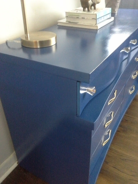 Mid Century Modern blue dresser Mid Century Modern blue dresser
