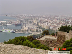 Málaga vista do Castillo Gibralfaro