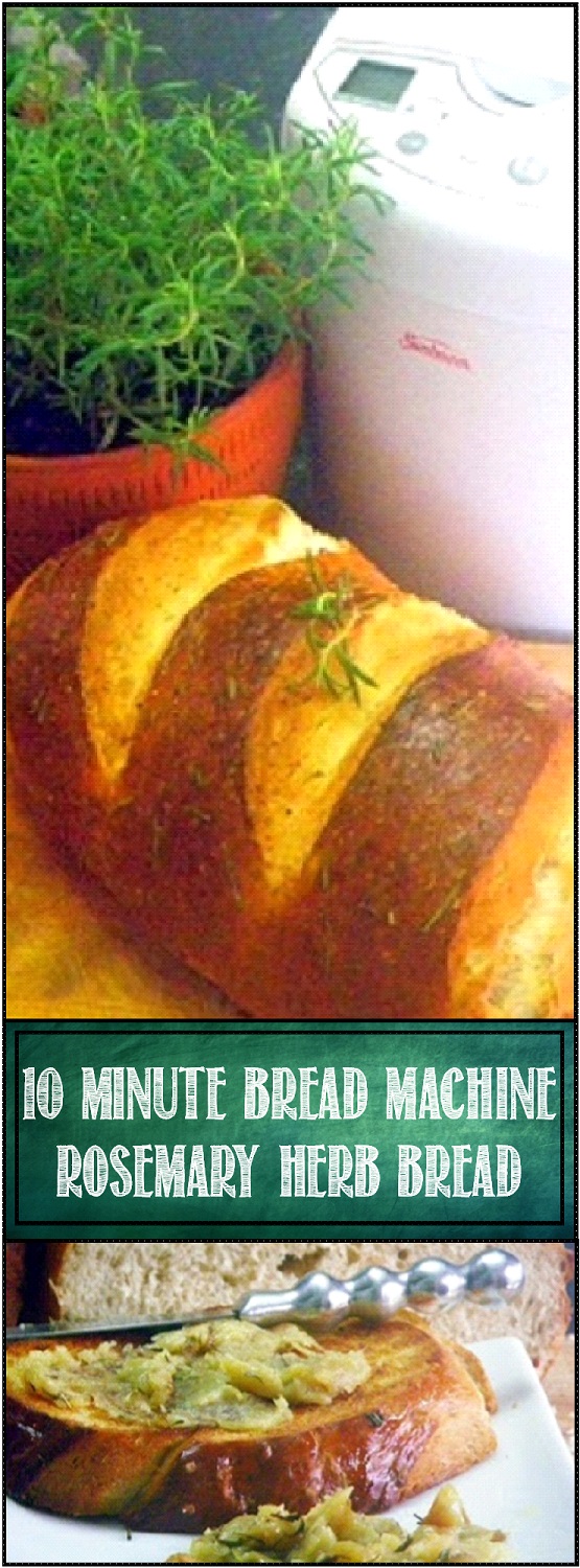 52 Ways to Cook Bread Machine 10 Minute Rosemary Bread