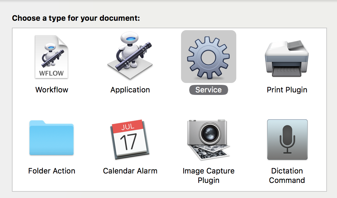 Types of services. Plugins folder