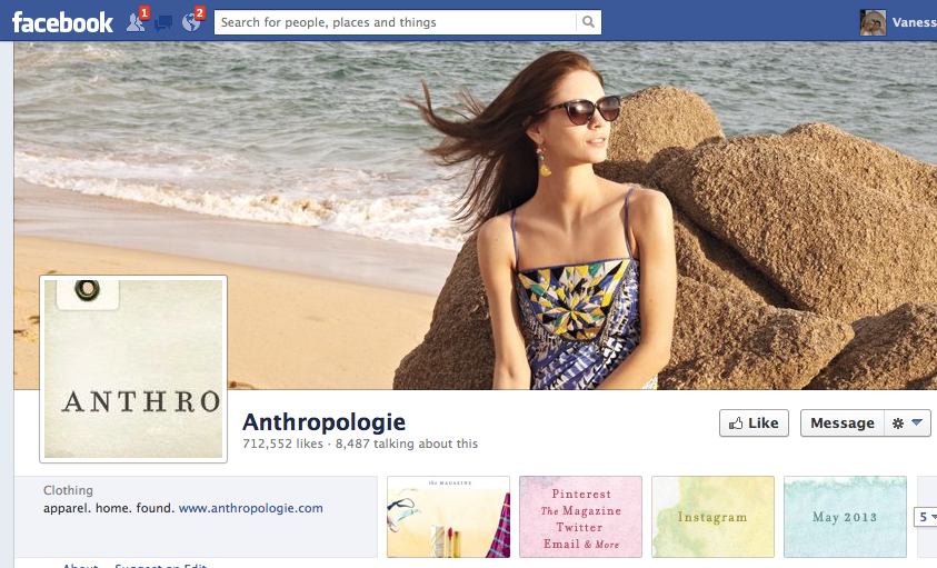 ANTHROPOLOGIE Advertisement