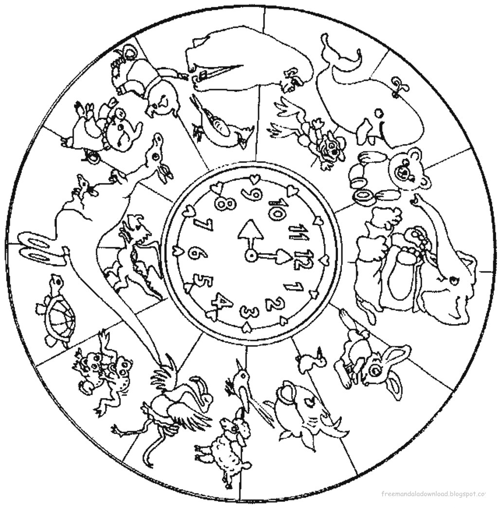 Kids Mandala Page free Download-Kinder Mandala Seite kostenlos