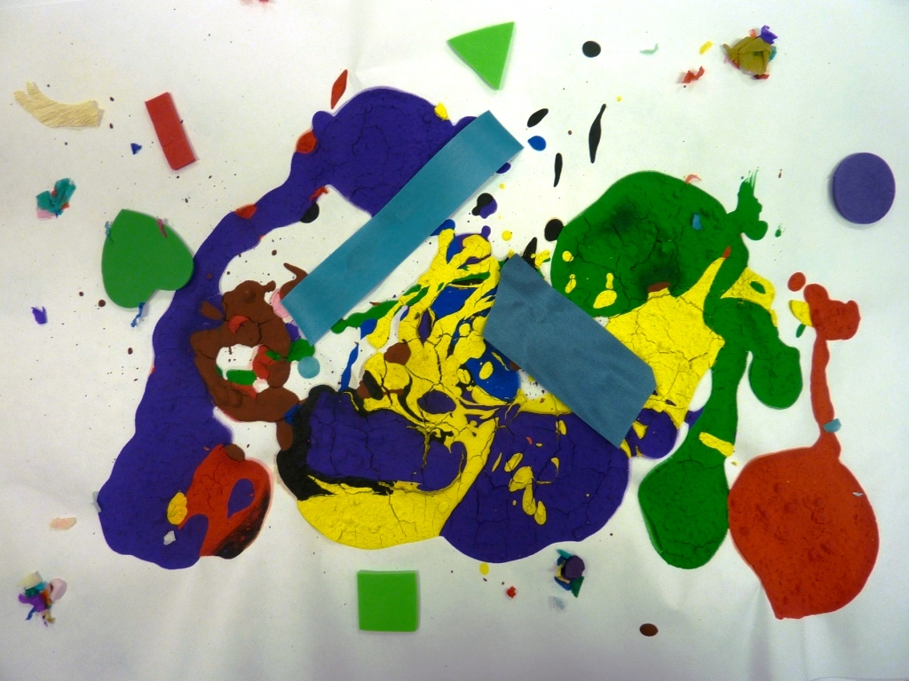 Mary's Art Spot Kindergarten Jackson Pollock Paintings