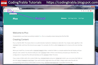 Install Pico 1.0.6 PHP CMS ( flat-file, noDB ) on Windows tutorial 25