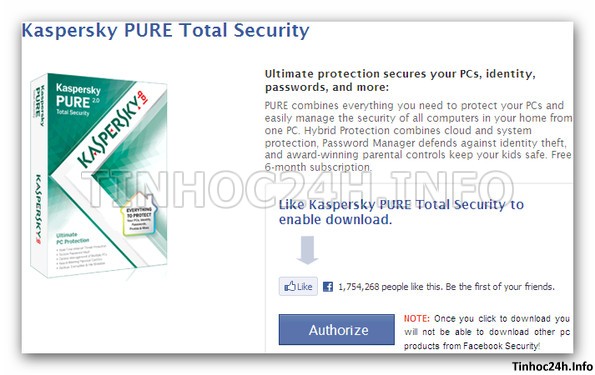 Get Key Kaspersky PURE 2.0 Total Security step 2