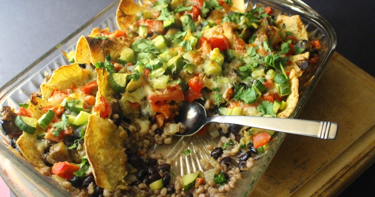 Cuisine Ici Two Grain Black Bean Nachos Casserole