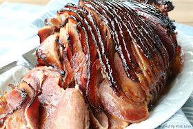 Easy Brown Sugar and Cola Spiral Glazed Ham recipe from Served Up With Love