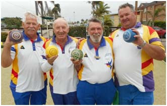 Zone 15 Presidents Reserve Fours Winners 2019 J. Hall, G. Boni, K. Harrison, L. Cribbs