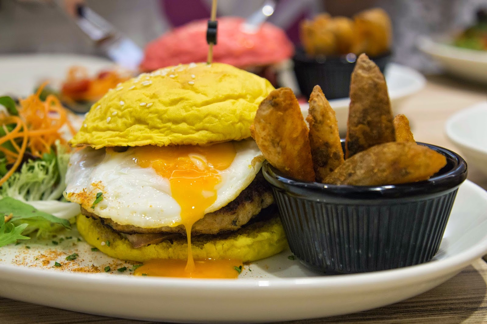 Eggs & Berries Jurong Point "The Heavenly Four" Burger Launch Gail