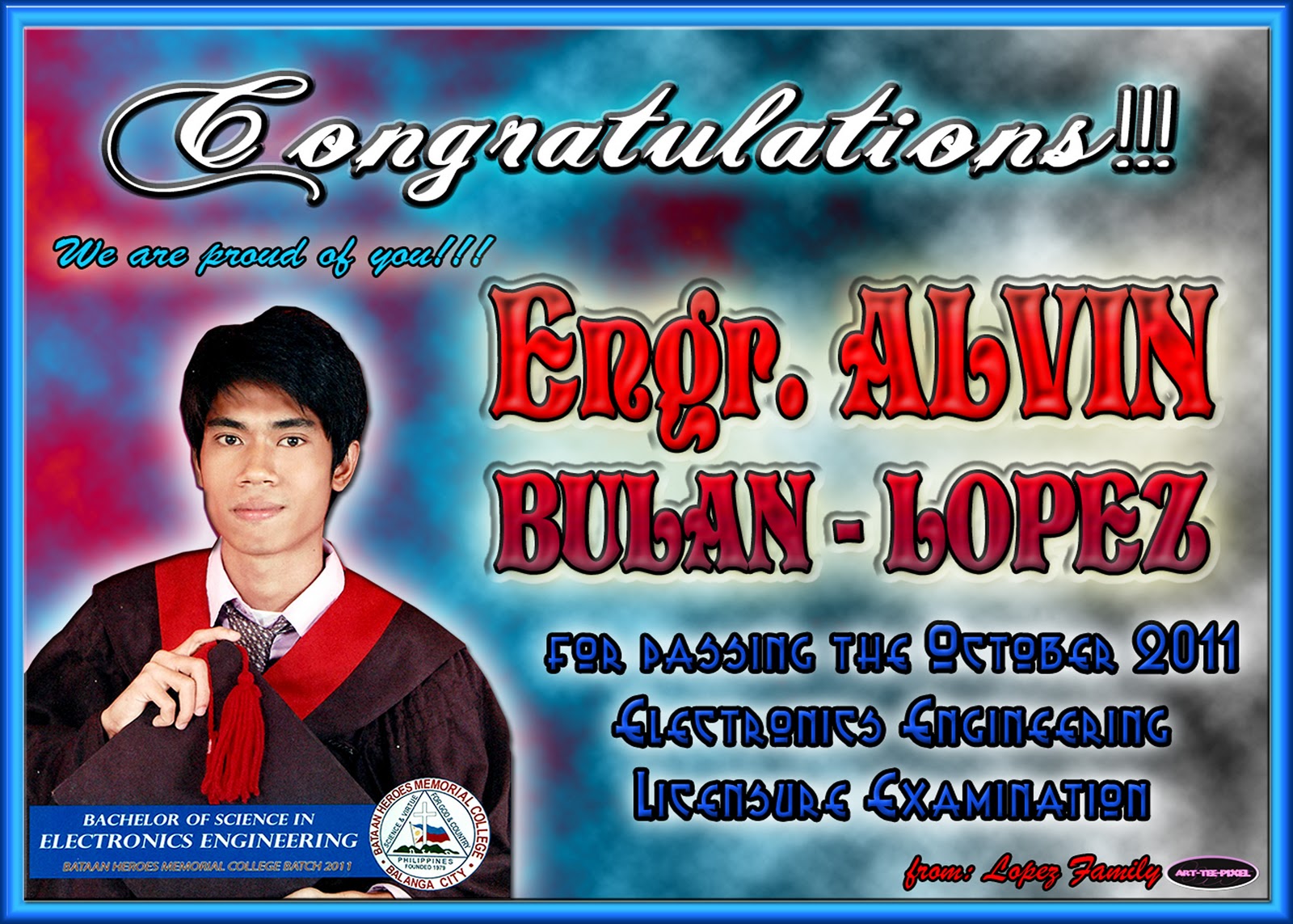 ARTTEEPIXEL LayOut Making and Video Editing Congratulations Board