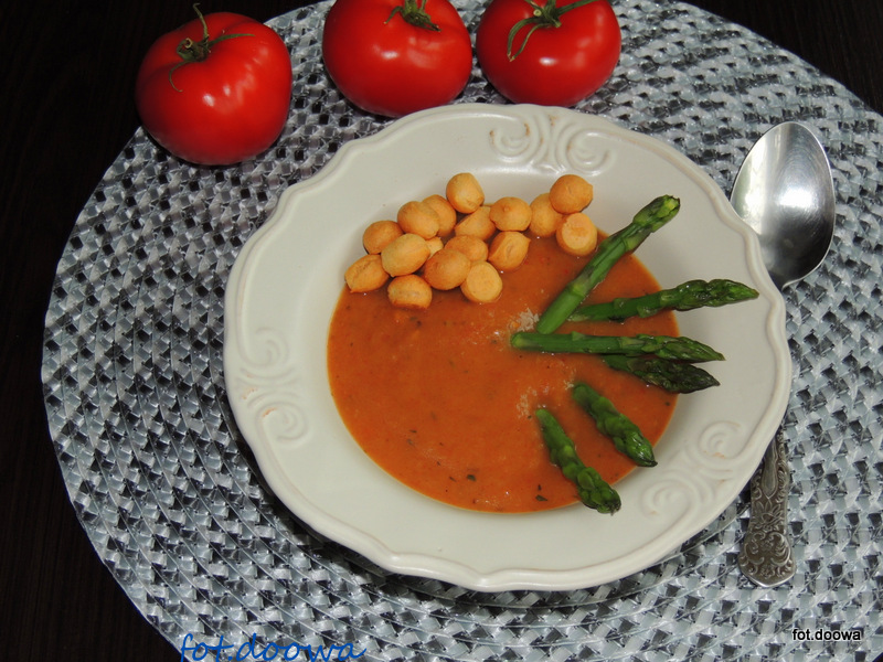 Zupa krem ziemniaczano - pomidorowy
