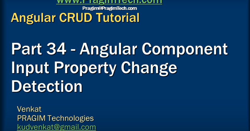 Sql server, and c video tutorial Angular component input