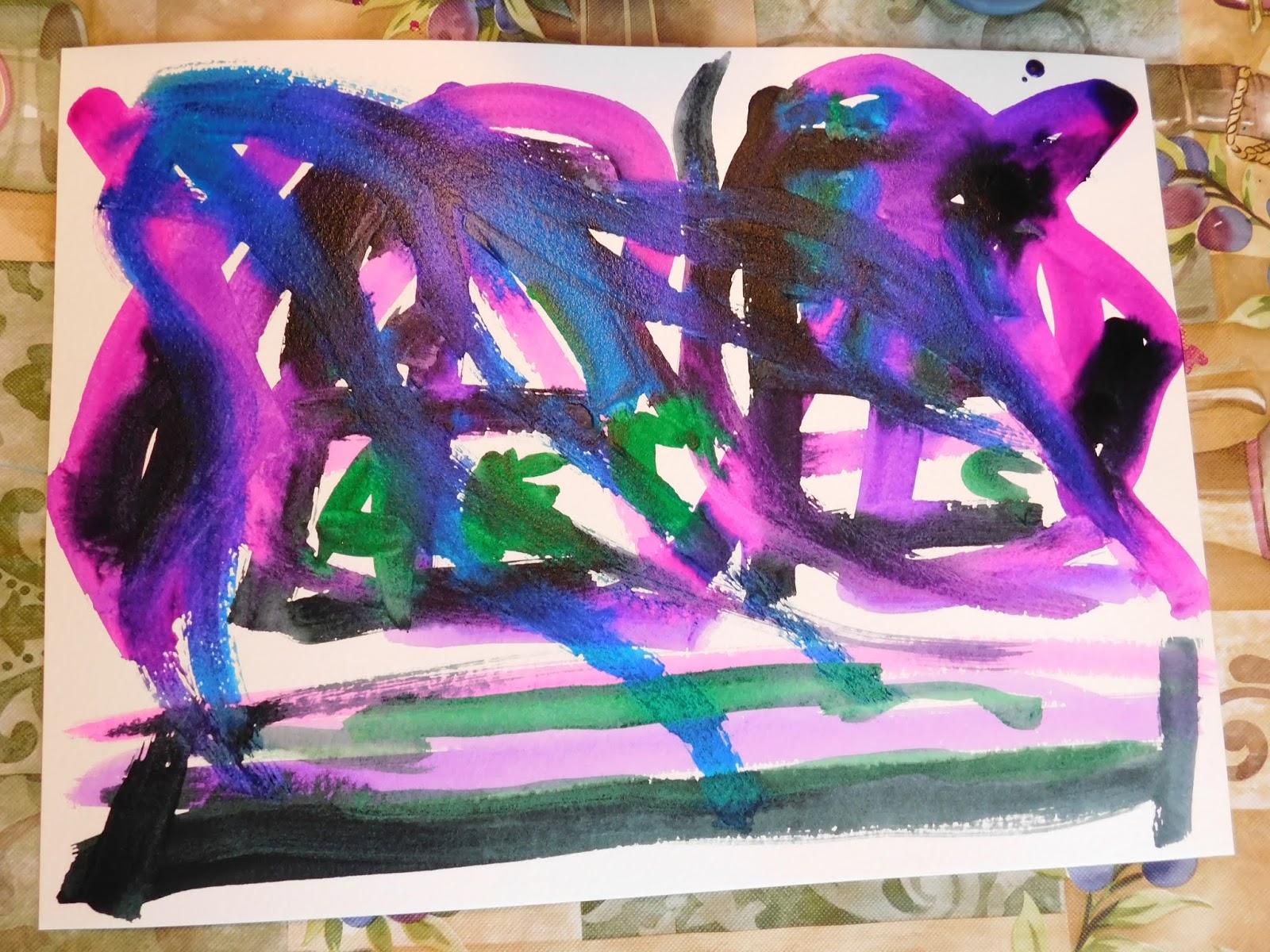 Painting with Baking Soda and Vinegar