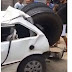 Pneu de caminhão se desprende e destrói carro no Ceará