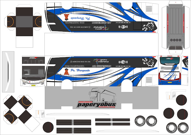 Gambar Pola Miniatur Bus Shd