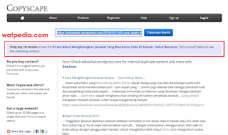 Cara Mengetahui Plagiat Artikel Website Kita 