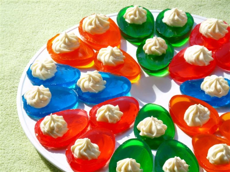 Family GoRound Jello Easter Eggs