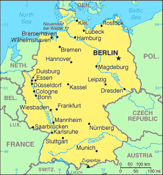 Mapa - Alemania/Ciudad de la boda