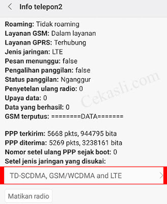 Options menu 4G Oppo Options menu 4G Oppo
