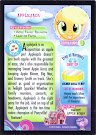 My Little Pony Applejack Series 3 Trading Card