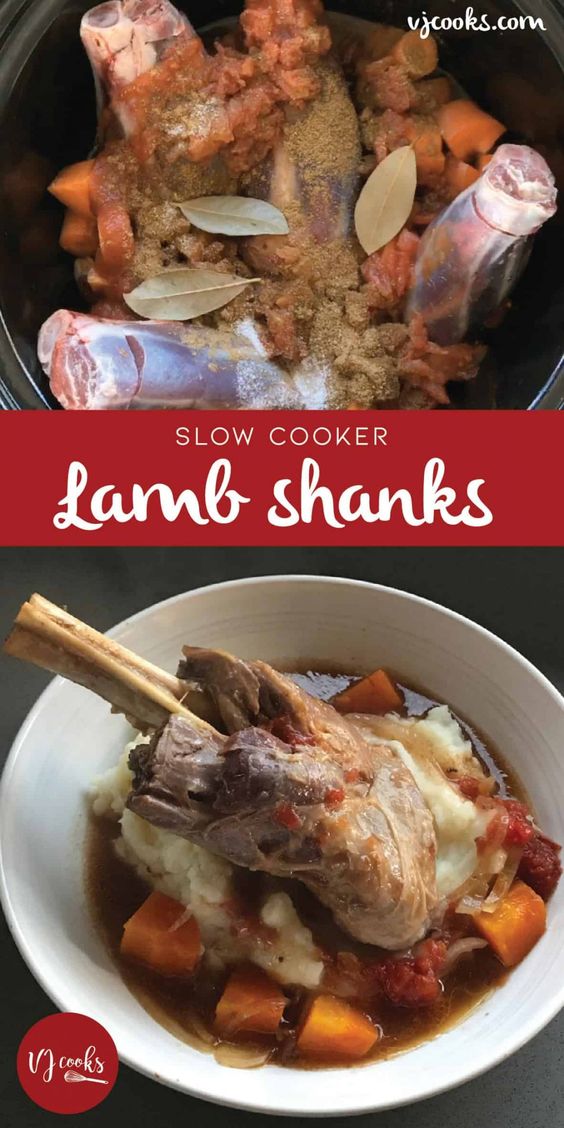 Slow Cooker Lamb Shanks Recipe Healthy Food Menu