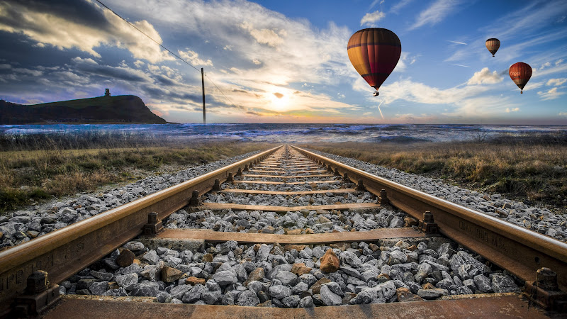 Hot Manipulation - Balloons, Ocean Waves and Railroad