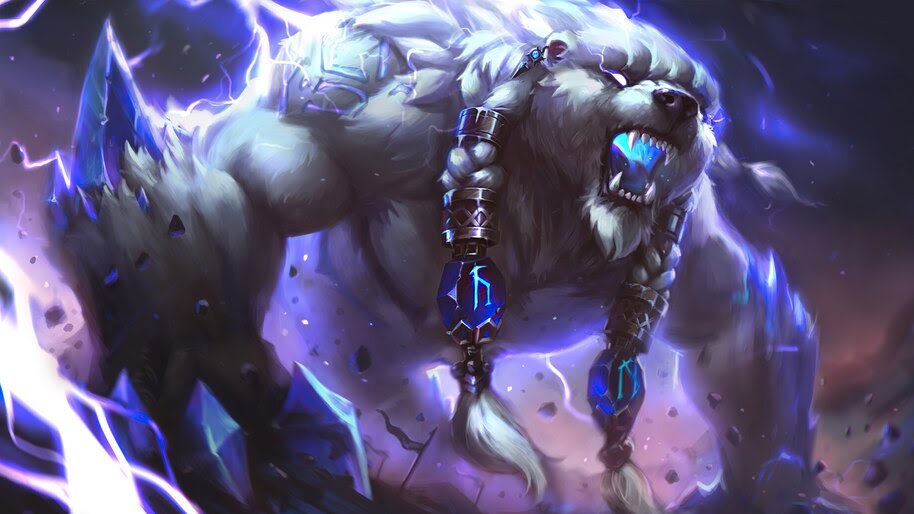 Volibear, LoL, Art, 4K, #3.2130
