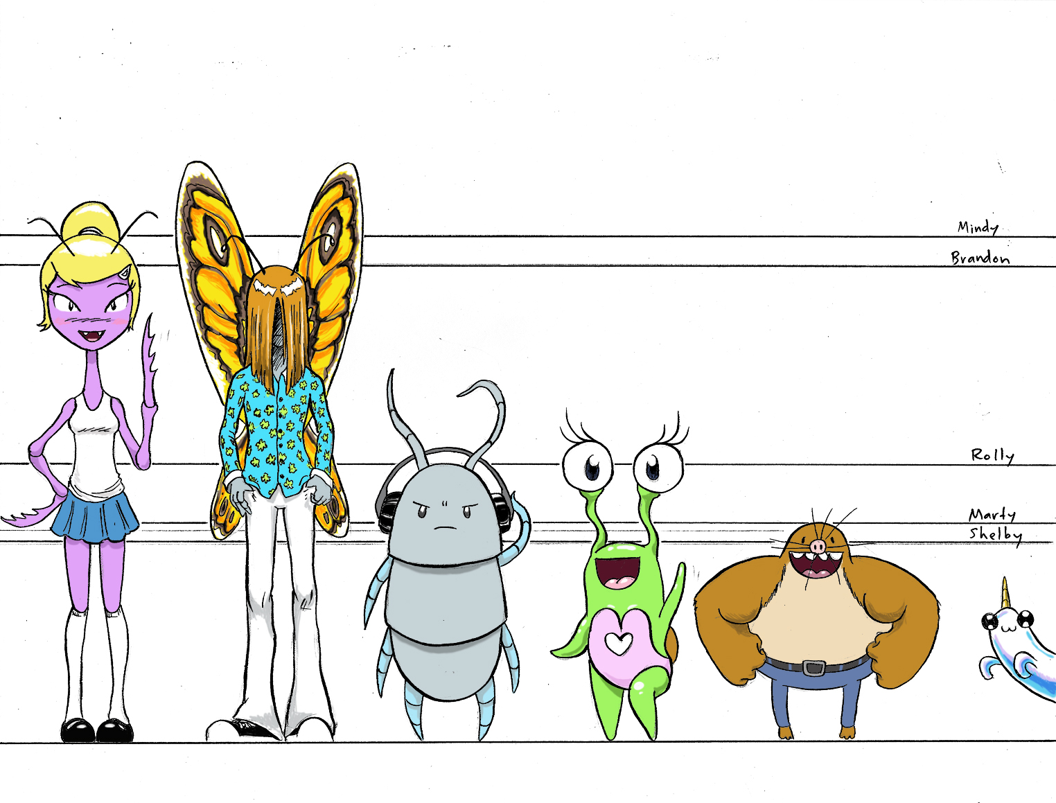 Shelby And The Blooms Character Lineup character-lineup-template