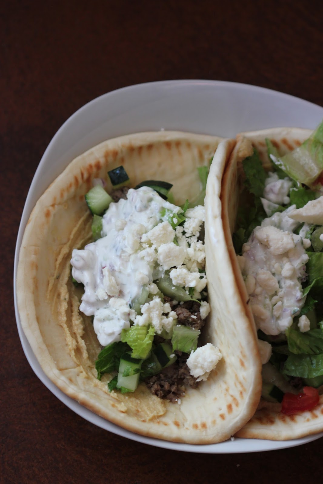 GreekStyle Flatbread Tacos Recipe A Little Desert Apartment