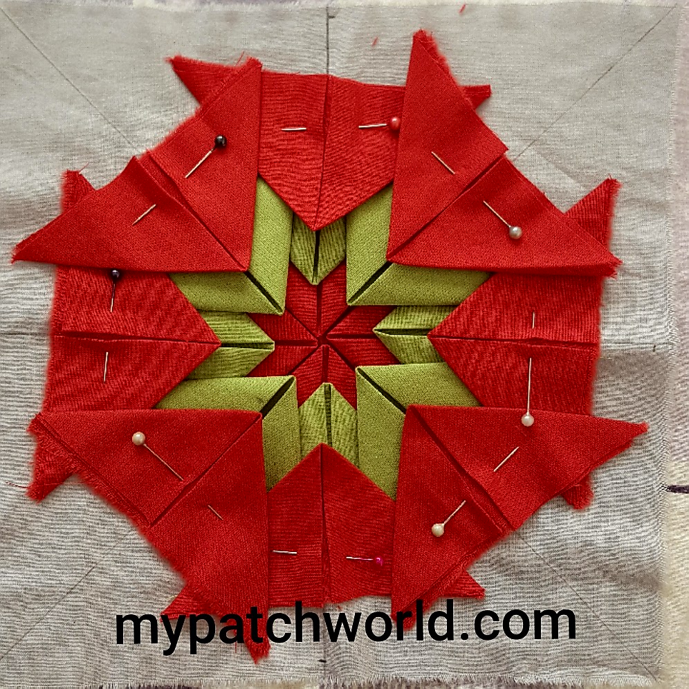 Square Folded Star Pot Holders