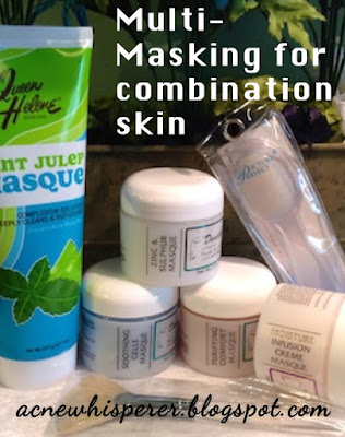 different masks for different skin types in one face