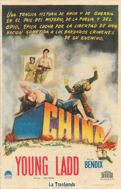China - Programa de Cine - Loretta Young - Alan Ladd