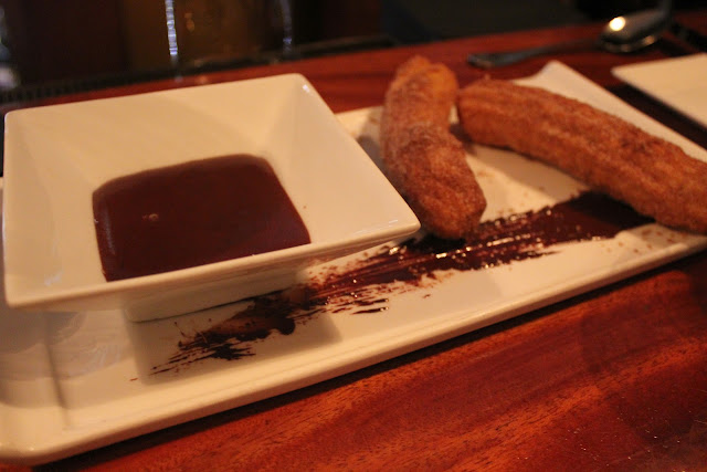 Churros and chocolate at Cava, Portsmouth, N.H.