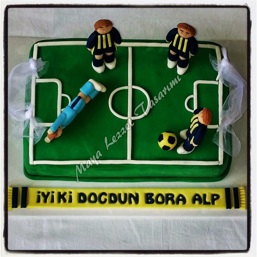 Maya Lezzet Tasarımı Futbol Temalı Pasta